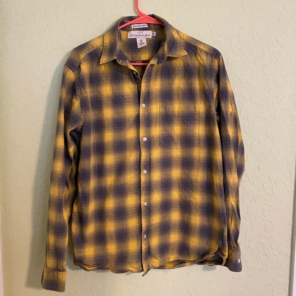 H&M Yellow and Grey Flannel